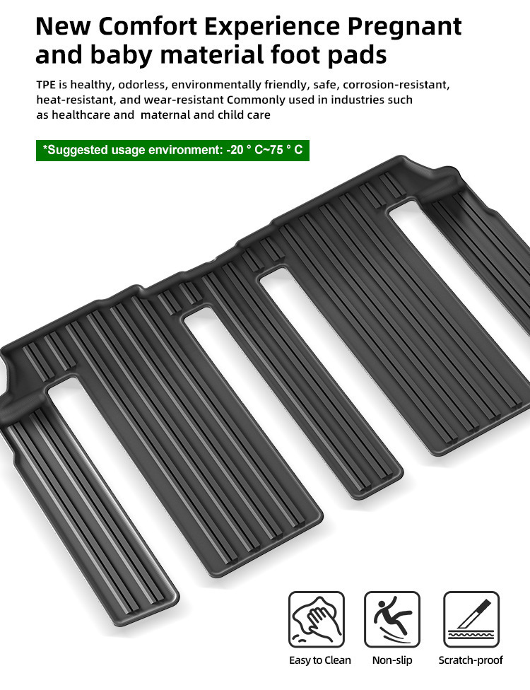 Suitable for 14-21 Toyota Voxy 80 Series Car Special Floor Mats Environmentally Friendly Tpe Trunk Mat Cross-Border