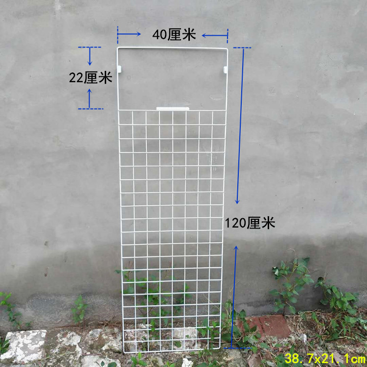 超市货架挂网端头网挂钩金属挂架 悬挂挂篮白挂架展示广告网