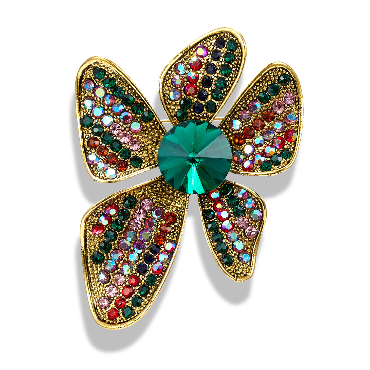 IG Style Shiny Clouds Leaves Flower Alloy Inlay Rhinestones Pearl Unisex Brooches display picture 18