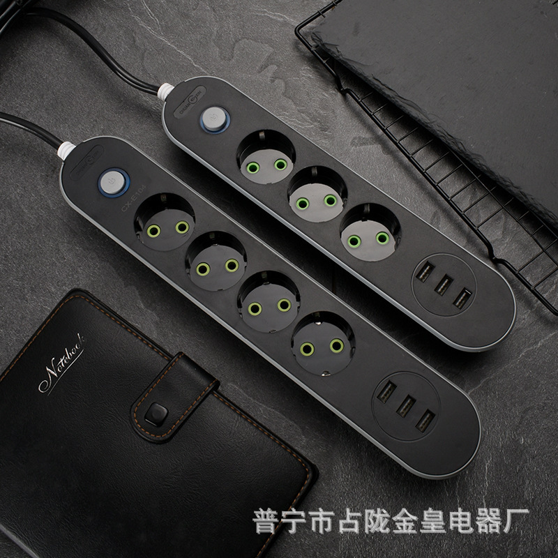 CX-E103 E1043USB EURO SOCEKT estándar europeo dos enchufe redondo Enchufe europeo