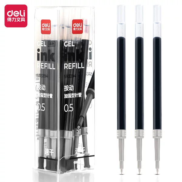 Pen Refill 0.5mm Replacement Refill Reinforced Needle Tip St Tip Bullet Tip Retractable Pen Refill Gel Pen Refill