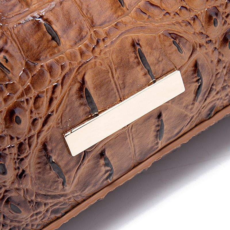 Retro Portable Underarm Women's Bag Brahman Bump Crocodile Pattern_voghion.com