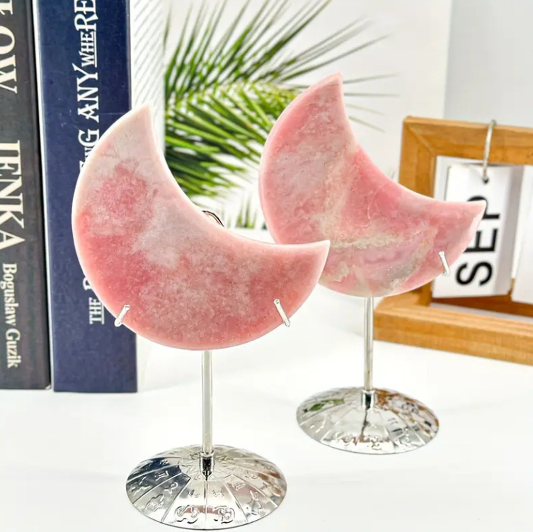 Cross-Border Crafts Natural Crystal Powder Opal Moon Halloween Raw Stone Polished Home Decoration Ornaments Wholesale Cross-Border Crafts Natural Crystal Powder Opal Moon Halloween Raw Stone Polished Home Decoration Ornaments Wholesale