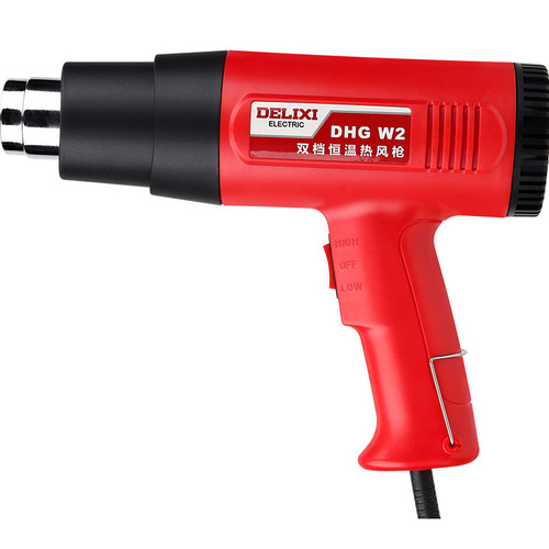 Delixi hot air gun small film portable drying high-power beautiful seam rework heat shrink film industrial hair dryer baking gun