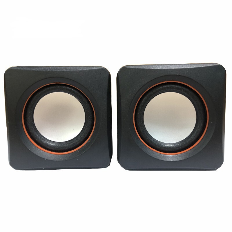D-02A Portable Mobile Phone Gift USB Mini Computer Small Speaker Laptop Desktop Square USB Small Speaker