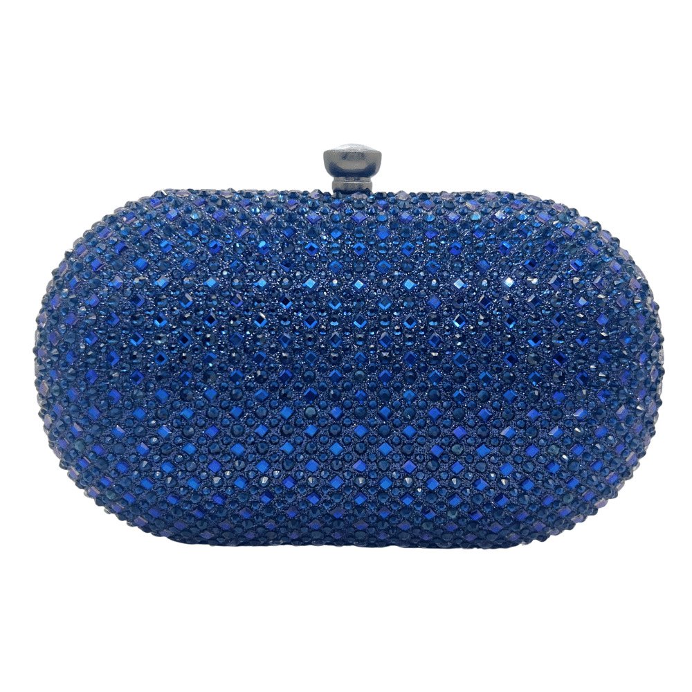 Túi clutch nữ đính đá sáng bóng dự tiệc thanh lịch — vàng nhạt, bạc, ngọc lục bảo, màu xanh đậm chi tiết 5