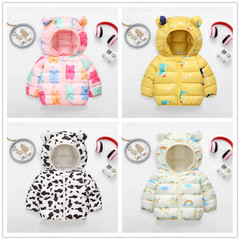 Foreign trade children's clothing 2023 spring, autumn and winter new cartoon children's down cotton coats for small and medium-sized children's cotton coats for boys and girls