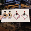 Long set, universal earrings from pearl, Korean style, internet celebrity, wholesale