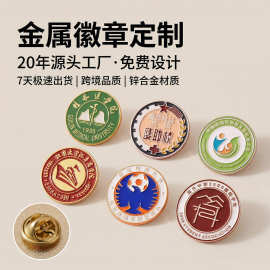 外贸金属烤漆徽章定制合金压铸胸针学校毕业活动纪念同学聚会徽章