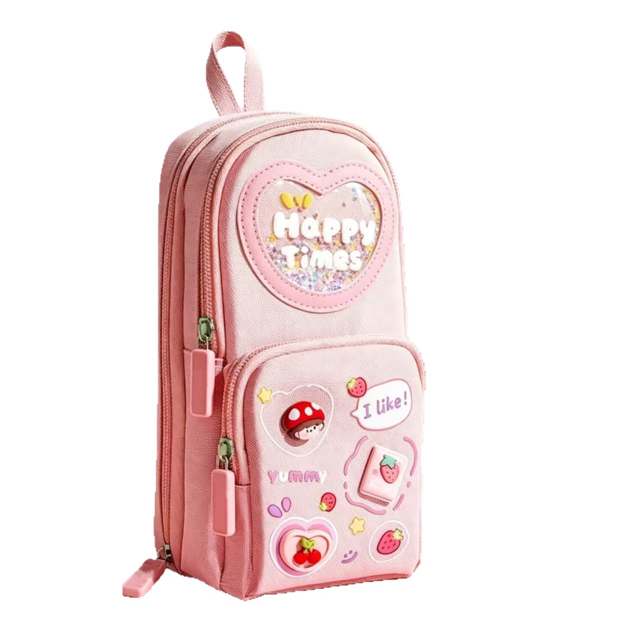 Ali seleccionó con cuidado el estuche escolar de arena movediza, estuche de gran capacidad, estuche de lápices con dibujos animados, caja de almacenamiento para estudiantes, caja de papelería, estuche de lápices al por mayor. image 5