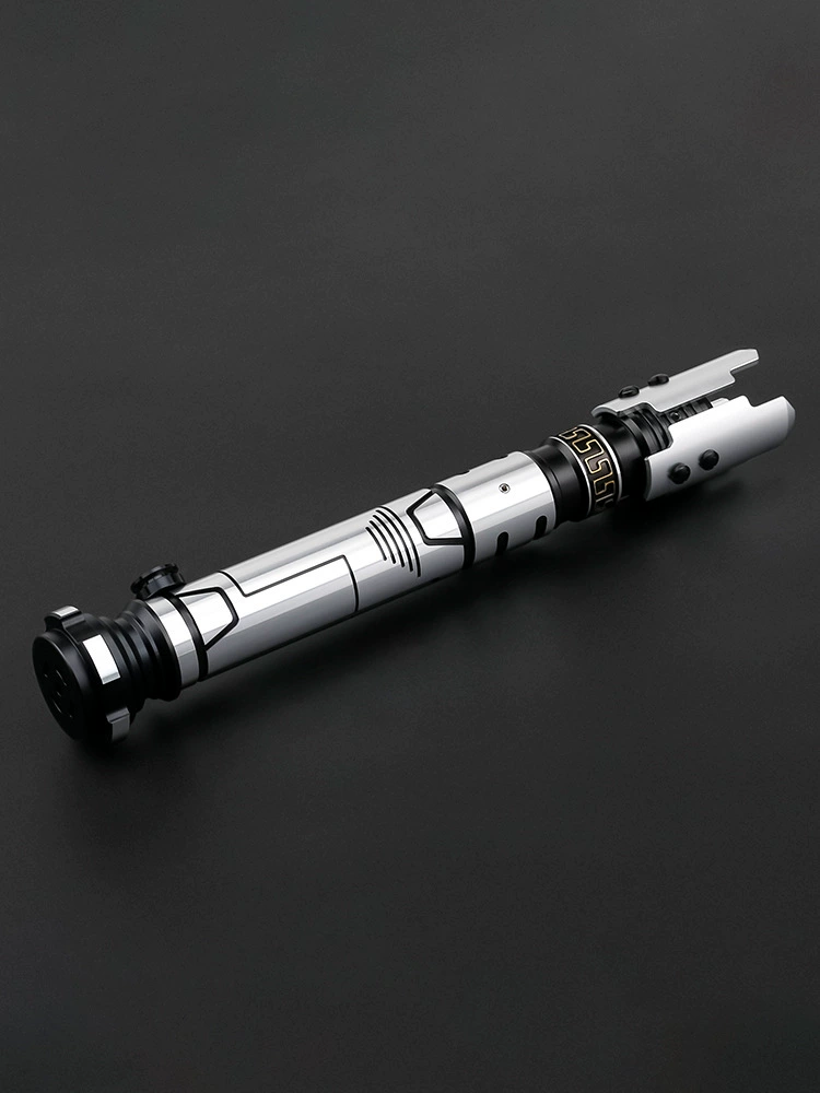 Full metal lightsaber, handle, button with laser, star wars
