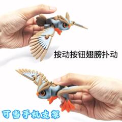 亚马逊跨境3D打印可动猫头鹰关节灵活爆款动物模型手办玩具摆件