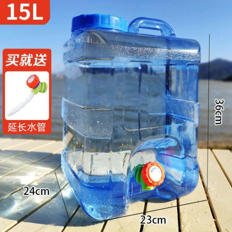Cubo al aire libre Cubo de almacenamiento de viaje autónomo para automóvil Cubo portátil de agua mineral pura Cubo con grifo engrosamiento en el campo