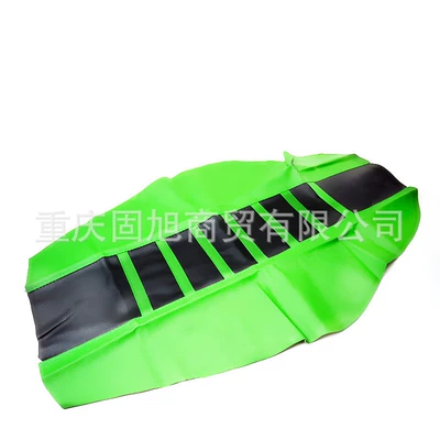 Motorcycle Off-Road Vehicle Seat Motorcycle cushion - black-in-the-middle-and-green-on-both-sides