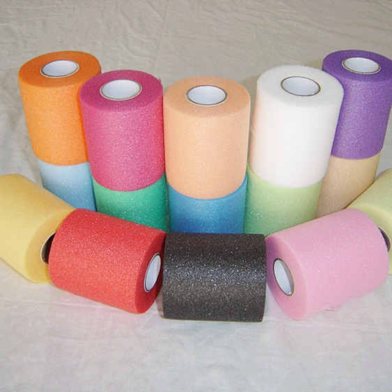 Envío gratuito baloncesto fútbol elástico espuma vendaje muñeca piel base película deportes vendaje pu espuma WRAP