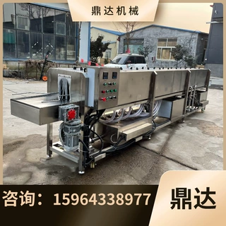 大口径玻璃瓶清洗烘干一体机 水果罐头清洗设备 铁质罐头清洗机