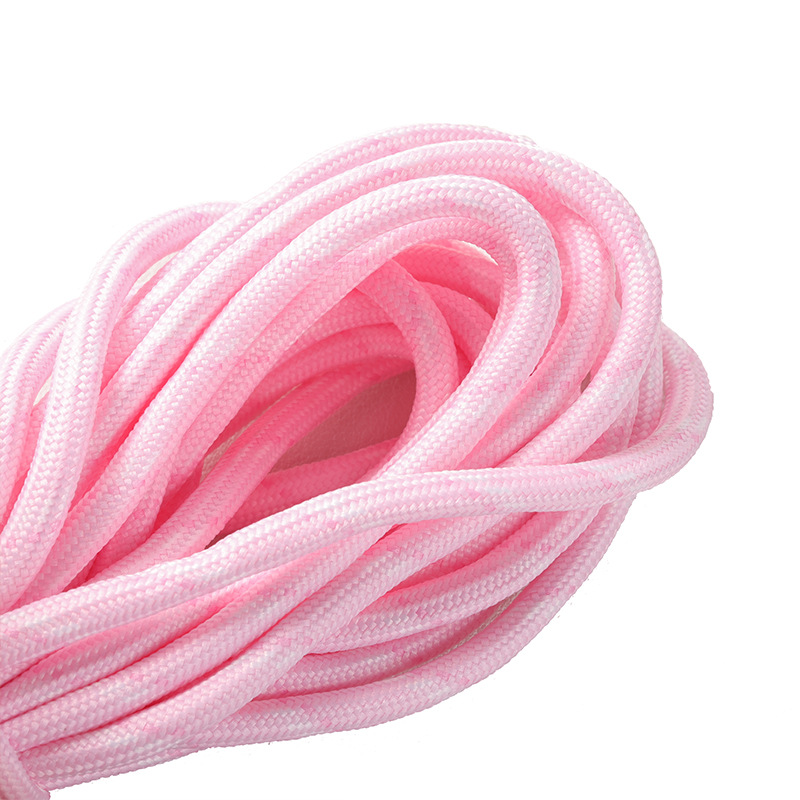 Cuerdas de poliéster coloridas de 5 mm cuerdas redondas cuerdas de agrupación resistentes al desgaste DIY cuerdas tejidas a mano colgante de llaver creativo