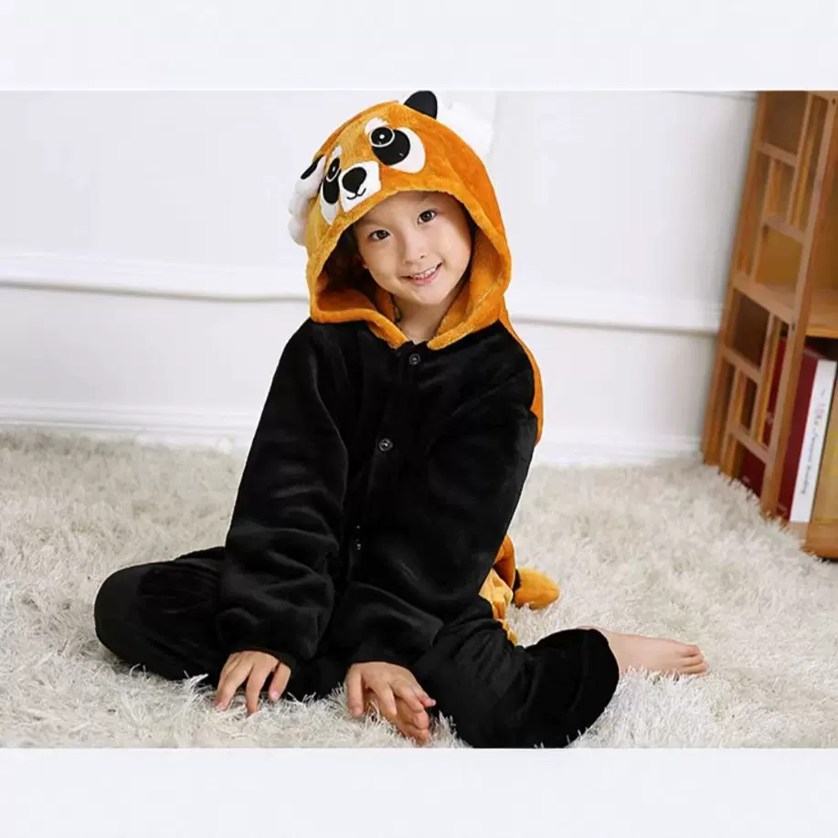 跨境inside卡通动物连体睡衣小浣熊儿童表演服摄影服COSPLAY