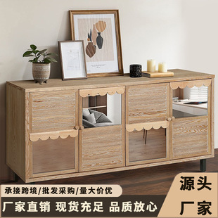 Nordic Log Color Bucket Cabinet Living Room Wall Side Cabinet Wall Integrated Cabinet Grocery Cabinet Table Storage Cabinet