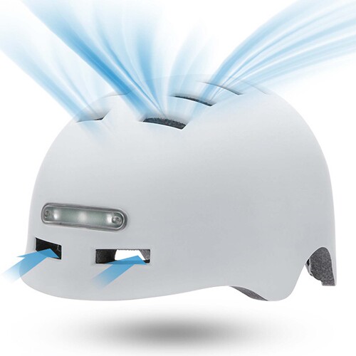 Riding helmet with light, scooter helmet, electric bicycle bicycle night flashing riding helmet