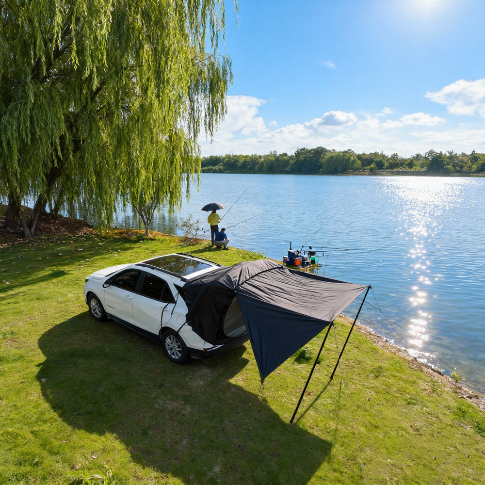 Ready-Made Outdoor Car Tail Tent for Self-Driving Travel Barbecue Suv Universal Portable Trunk Car Tail Expansion Tent