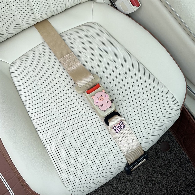 Car seat belt — Katong Passenger - three-point-anti-strangling-seatbelt-beige-pig