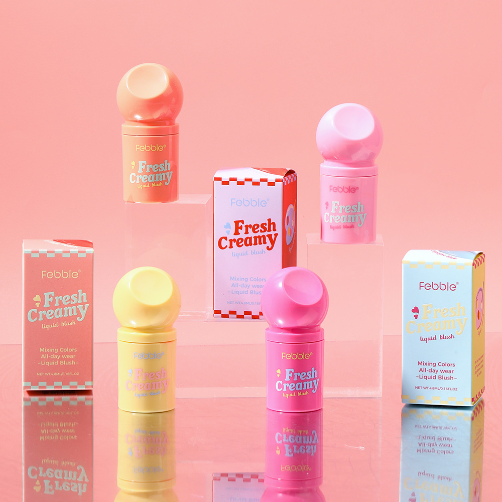 Febble Beauty Cross-border exclusivamente para rubor líquido de larga duración de alto brillo, reparación natural al por mayor FBC063
