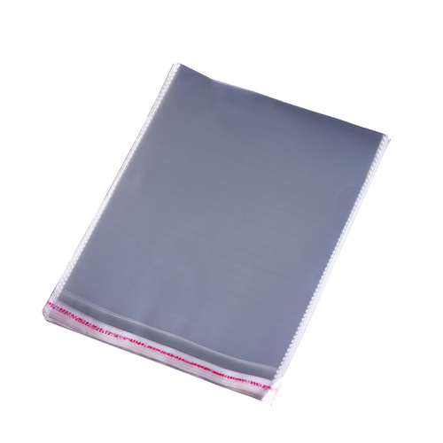 OPP transparent plastic packaging bag clothing self-adhesive bag jewelry seal bag long ziplock bag large batch 45