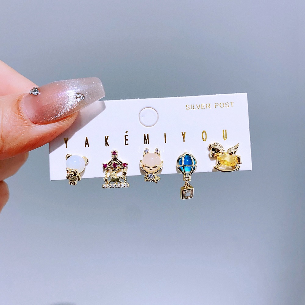 Women's Gender Yakemiyou Style Yakemiyou Cartoon Copper Ear Studs