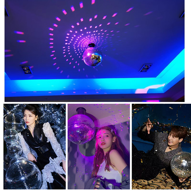 婚庆反射镜面球Disco球迪斯科球酒吧KTV反光彩色镭射球-阿里巴巴