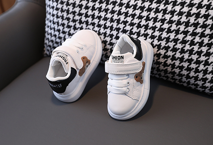 Höstnya Cricket Sport Panda Baby Girl Liten Vita Pojkar Fritidsskor 1-6 år gamla_voghion.com