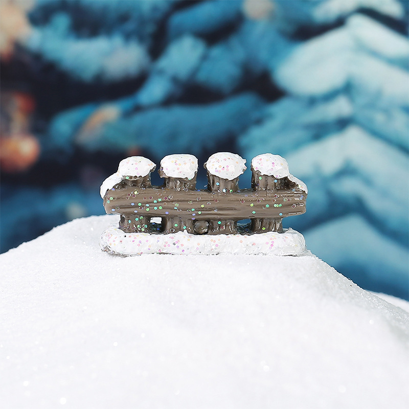 圣诞微景观摆件套装 圣诞老人雪人麋鹿场景装饰 节日氛围布置工艺|undefined