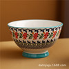 Polish windy glaze color 5 -inch high -foot bowl multi -color optional