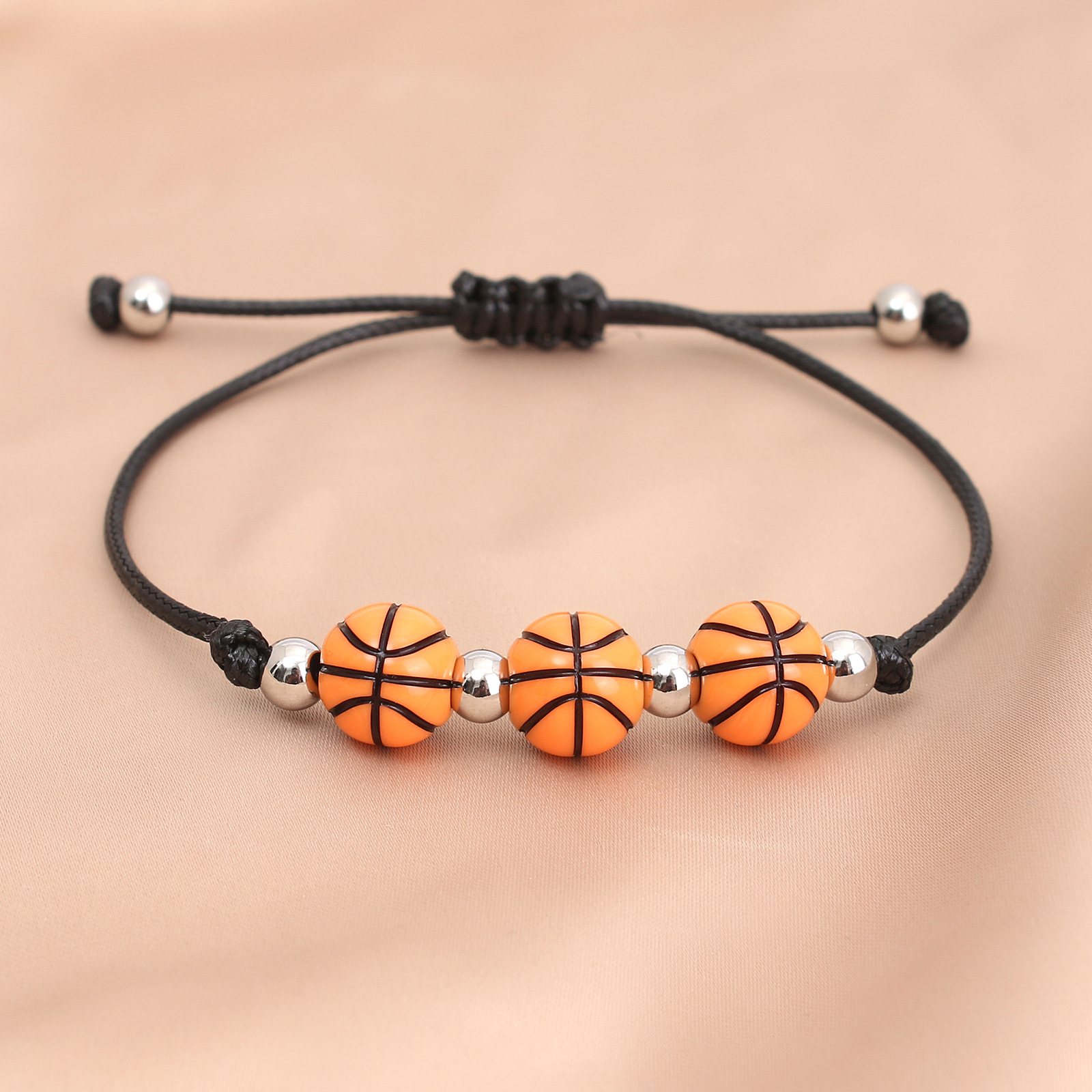 Commute Basketball Arylic Wholesale Bracelets display picture 2