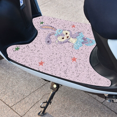 Luxury, Electric vehicle foot mat - 565d-stellar-width-50length-70cm-rectangular-self-cut-silk-circle-free-velcro