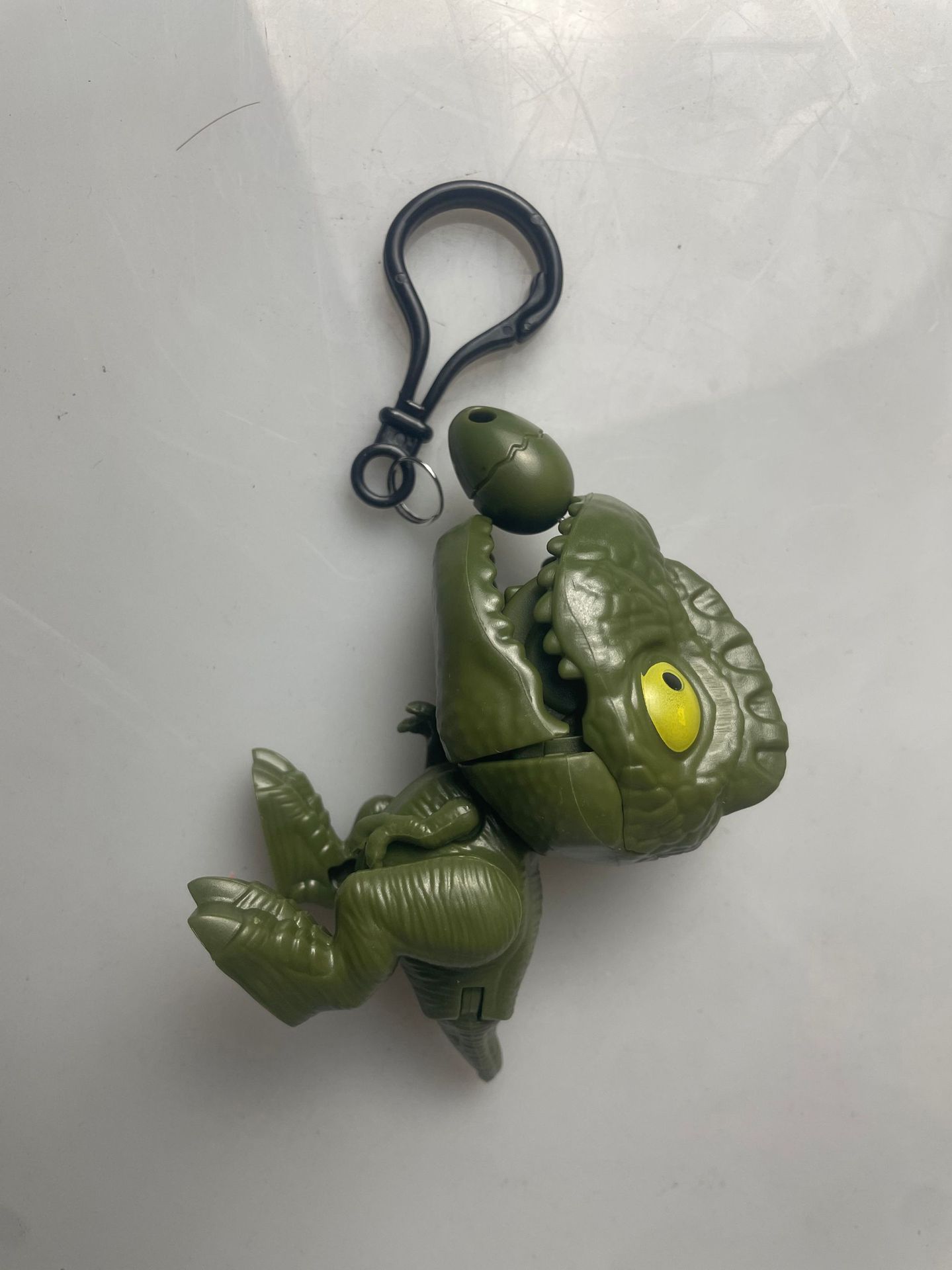 녹색 drawstring 작은 공룡 + 키 체인 opp 가방