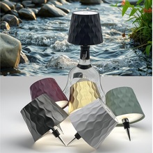 水波纹简约充电台灯感卧室床头灯小夜灯餐厅桌面餐桌酒吧氛围灯