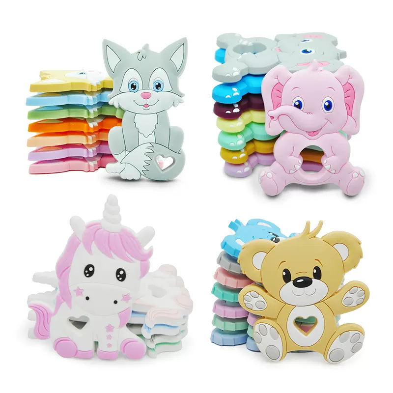 婴儿硅胶牙胶玩具 婴幼儿安抚咬咬乐咬胶 儿童健齿硅胶牙胶磨牙棒