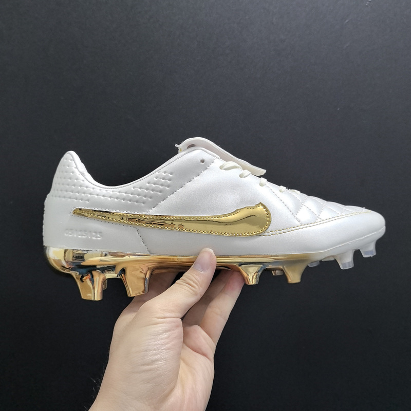 Legendary Tiempo practical football shoes, 2026 new model men's shoes, American retro FG short-studded natural grass training shoes