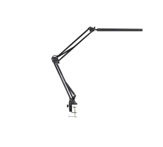 Lámpara de escritorio LED con protección ocular, plegable de metal, adecuada para estudiar, leer, tatuajes, arte de uñas, lámpara de escritorio USB universal de brazo largo ajustable