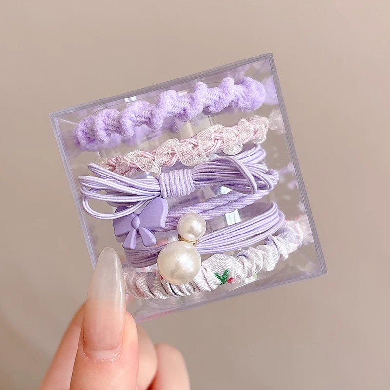 Anillo para el cabello Cuerda para el cabello de alta calidad 2025 nueva cuerda para la cabeza Funda de cuero para mujer para atar el cabello Banda de goma Anillo de goma tocado Mori Xianmei