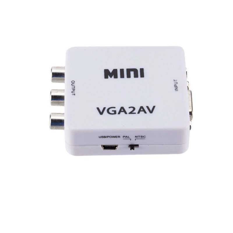 Переходник Computer VGA в AV, конвертер vga в AV, PC в RCA, кабель видео AV для старого телевизора