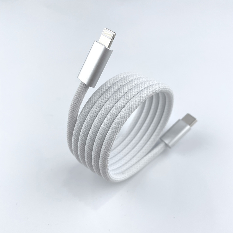磁気吸収データケーブル編組フラッシュ充電 Huawei Type-C Apple 1615 携帯電話高速充電充電ケーブルに適しています|undefined