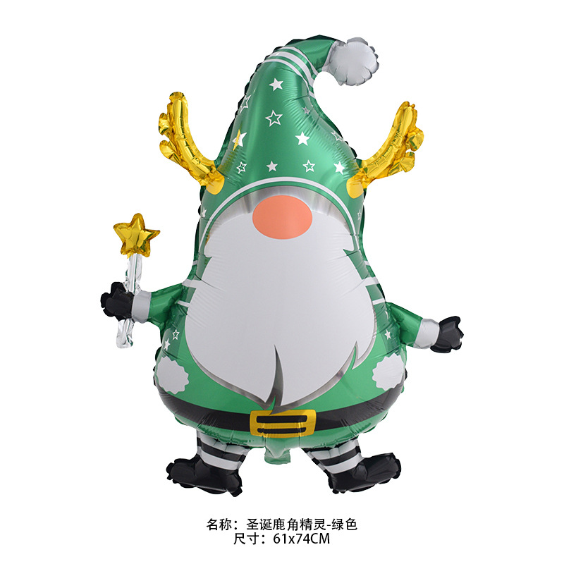 z圣诞鹿角精灵-绿色