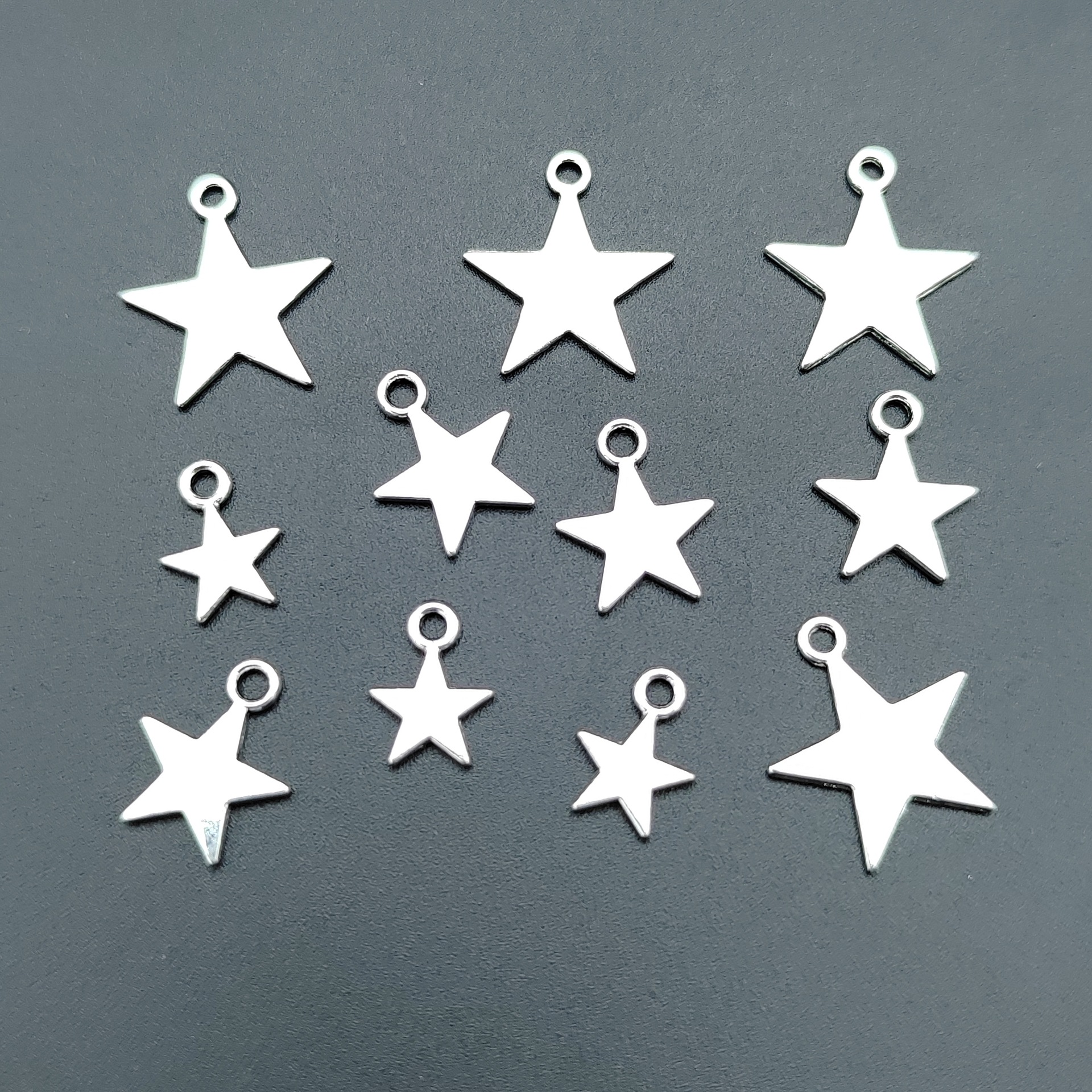 100 Pcs/package Simple Style Pentagram Zinc Alloy Plating Pendant Jewelry Accessories display picture 1