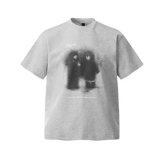 American Retro Men's T-Shirt Unisex Graffiti Print Short Sleeve Streetwear Loose Fit New Men's Top