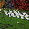 Realistic cute jewelry, decorations for gazebo, resin, micro landscape imitation, duck