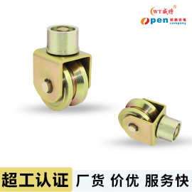 折叠门360度旋转滑轮推拉门滚轮配件仓库平移门轨道飞轮重载滑轮