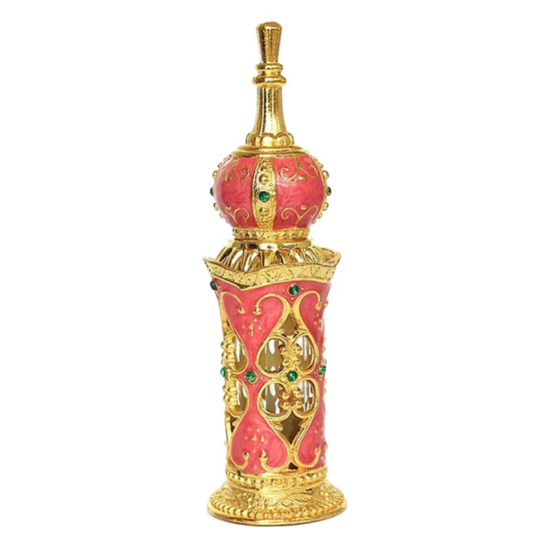 En stock fábrica al por mayor de Oriente Medio botella de perfume botella vacía Árabe Dubai encuentro flores botella de perfume Tierra 12ML