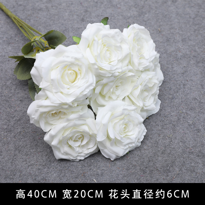 白い造花シーンアレンジメント花の造花ブーケ装飾造花造園アジサイシルクフラワー装飾花|undefined